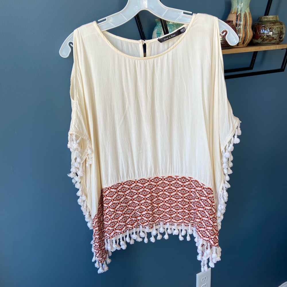 Doe & Rae Batwing Top- Size S (Like New)